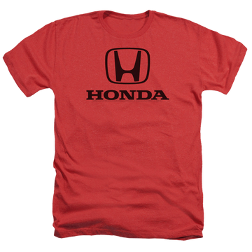 Red men's heather t-shirt with Honda Standard Logo graphic