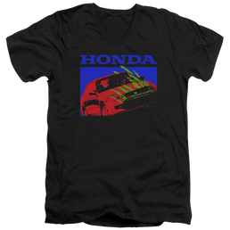 Honda Civic Bold - Men's V-Neck T-Shirt Men's V-Neck T-Shirt Honda   