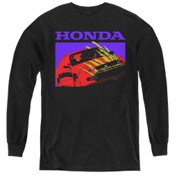 Honda Civic Bold - Youth Long Sleeve T-Shirt Youth Long Sleeve T-Shirt Honda   