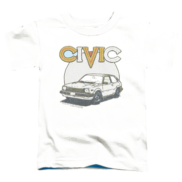 Light blue toddler t-shirt with Honda Retro Civic graphic