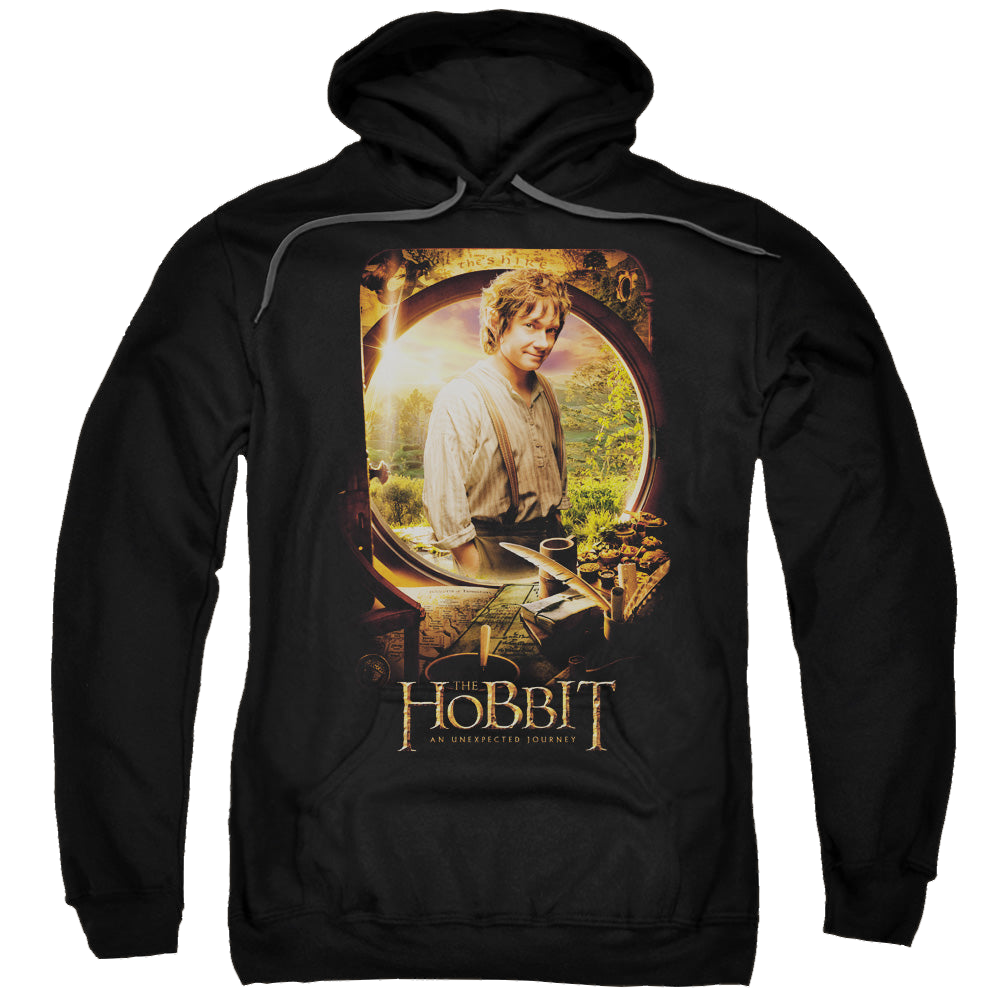 Hobbit Movie Trilogy, The Bilbo Poster - Pullover Hoodie Pullover Hoodie The Hobbit   