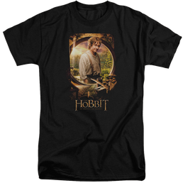 Hobbit Movie Trilogy, The Bilbo Poster - Men's Tall Fit T-Shirt Men's Tall Fit T-Shirt The Hobbit   