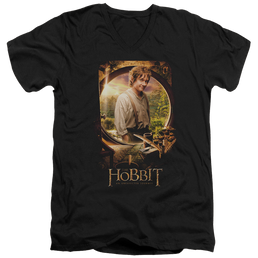 Hobbit Movie Trilogy, The Bilbo Poster - Men's V-Neck T-Shirt Men's V-Neck T-Shirt The Hobbit   