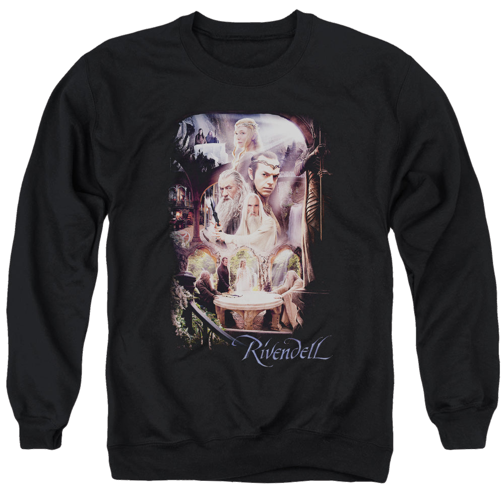 Hobbit Movie Trilogy, The Rivendell - Men's Crewneck Sweatshirt Men's Crewneck Sweatshirt The Hobbit   