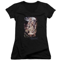 Hobbit Movie Trilogy, The Rivendell - Juniors V-Neck T-Shirt Juniors V-Neck T-Shirt The Hobbit   
