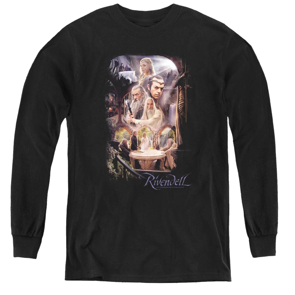 Hobbit Movie Trilogy, The Rivendell - Youth Long Sleeve T-Shirt Youth Long Sleeve T-Shirt The Hobbit   