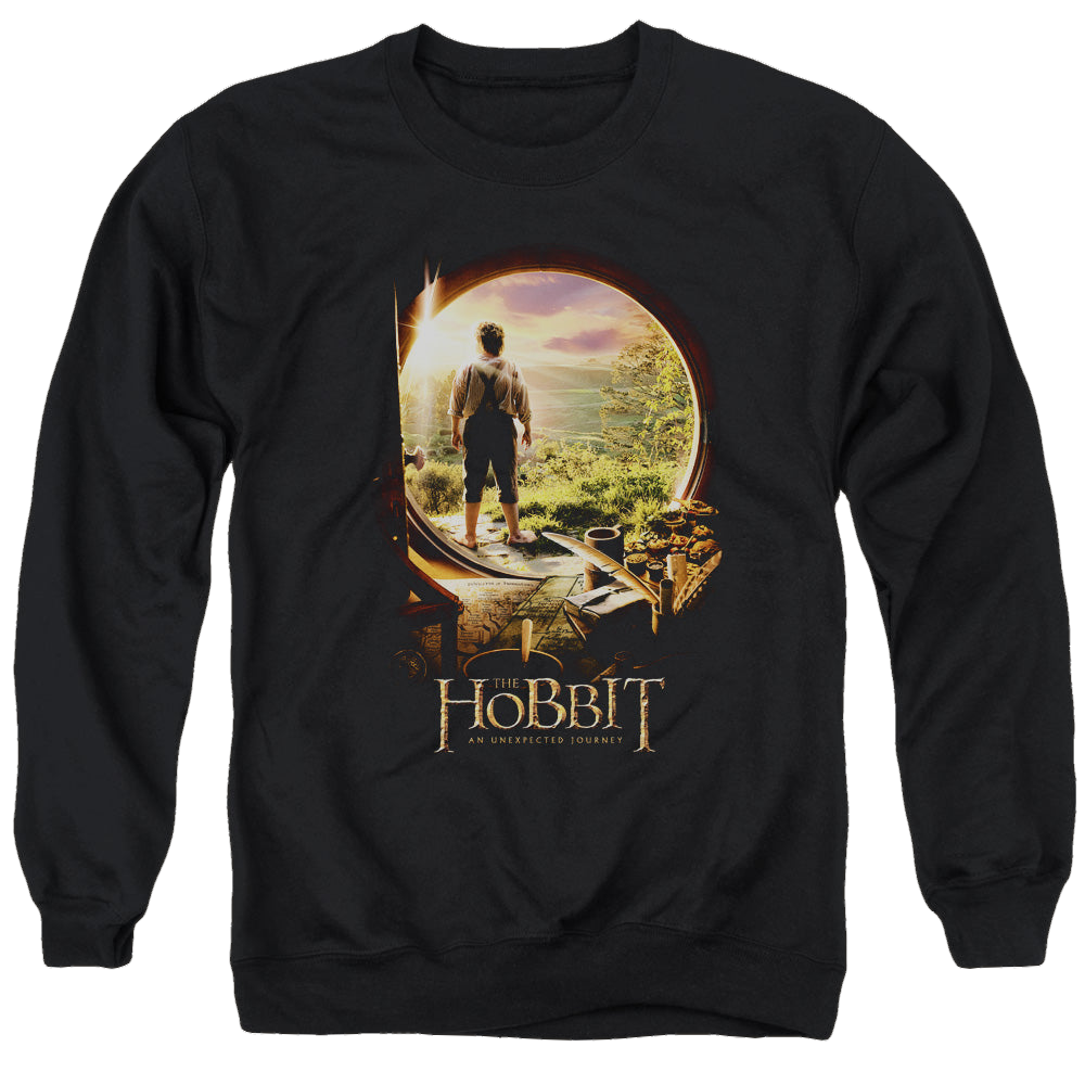 Hobbit Movie Trilogy, The Hobbit In Door - Men's Crewneck Sweatshirt Men's Crewneck Sweatshirt The Hobbit   