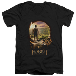 Hobbit Movie Trilogy, The Hobbit In Door - Men's V-Neck T-Shirt Men's V-Neck T-Shirt The Hobbit   