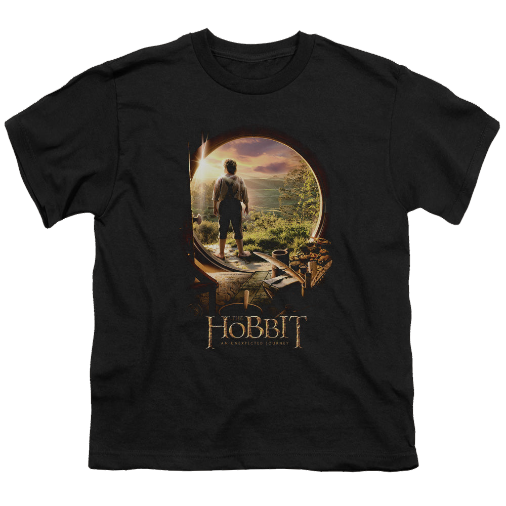 Hobbit Movie Trilogy, The Hobbit In Door - Youth T-Shirt Youth T-Shirt (Ages 8-12) The Hobbit   