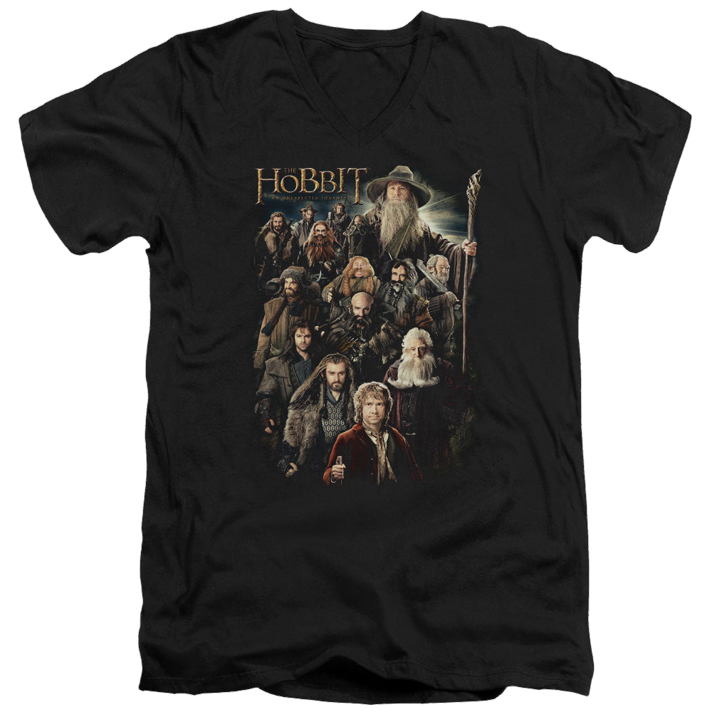 Hobbit Movie Trilogy, The Somber Company - Men's V-Neck T-Shirt Men's V-Neck T-Shirt The Hobbit   