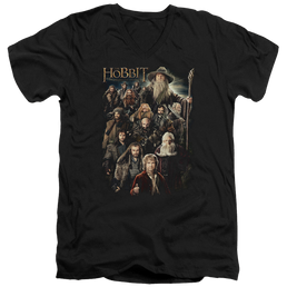 Hobbit Movie Trilogy, The Somber Company - Men's V-Neck T-Shirt Men's V-Neck T-Shirt The Hobbit   