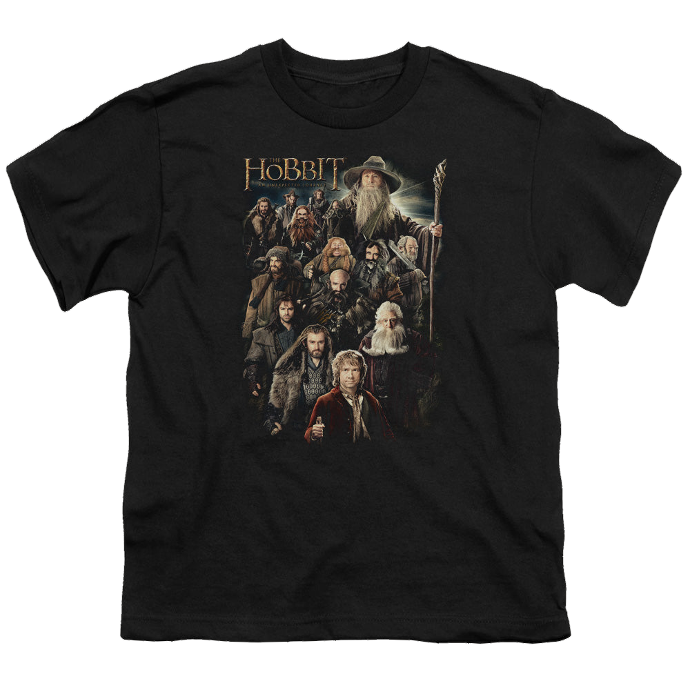 Hobbit Movie Trilogy, The Somber Company - Youth T-Shirt Youth T-Shirt (Ages 8-12) The Hobbit   