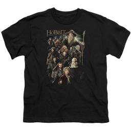 Hobbit Movie Trilogy, The Somber Company - Youth T-Shirt Youth T-Shirt (Ages 8-12) The Hobbit   