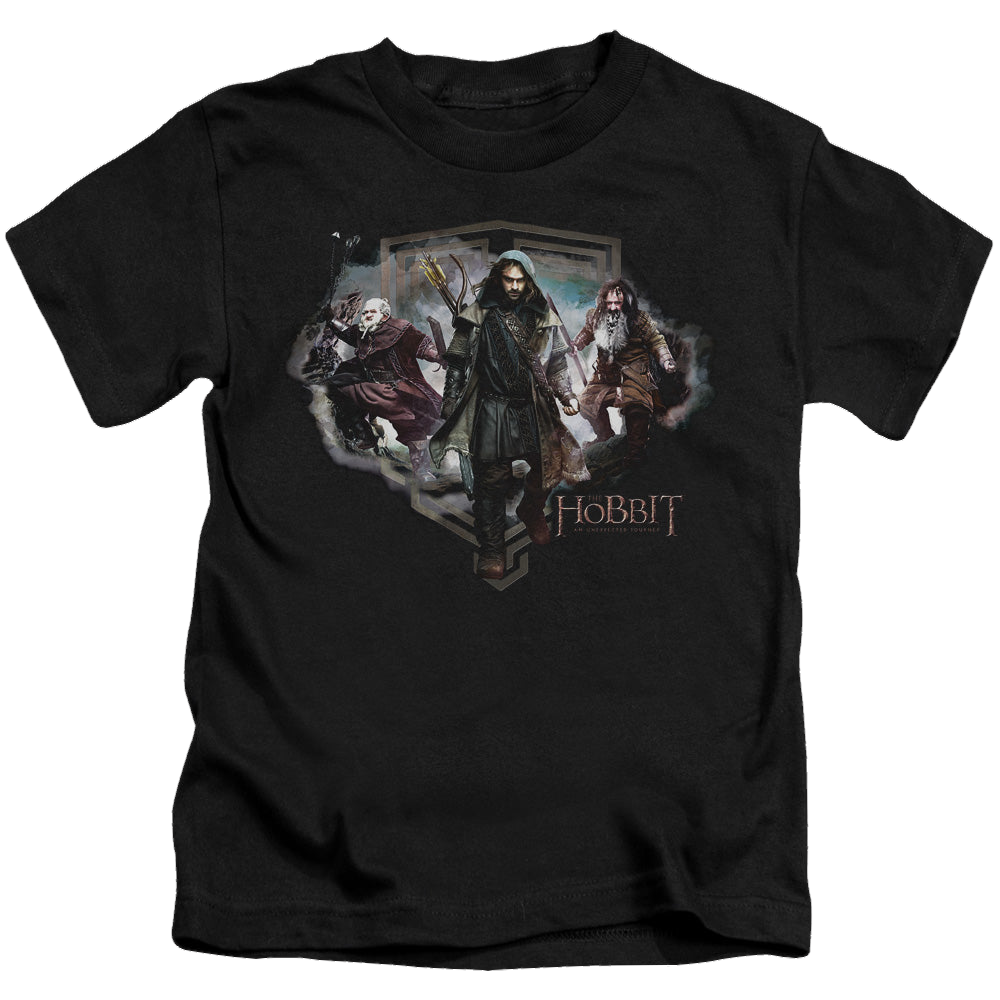 Hobbit Movie Trilogy, The Three Dwarves - Kid's T-Shirt Kid's T-Shirt (Ages 4-7) The Hobbit   