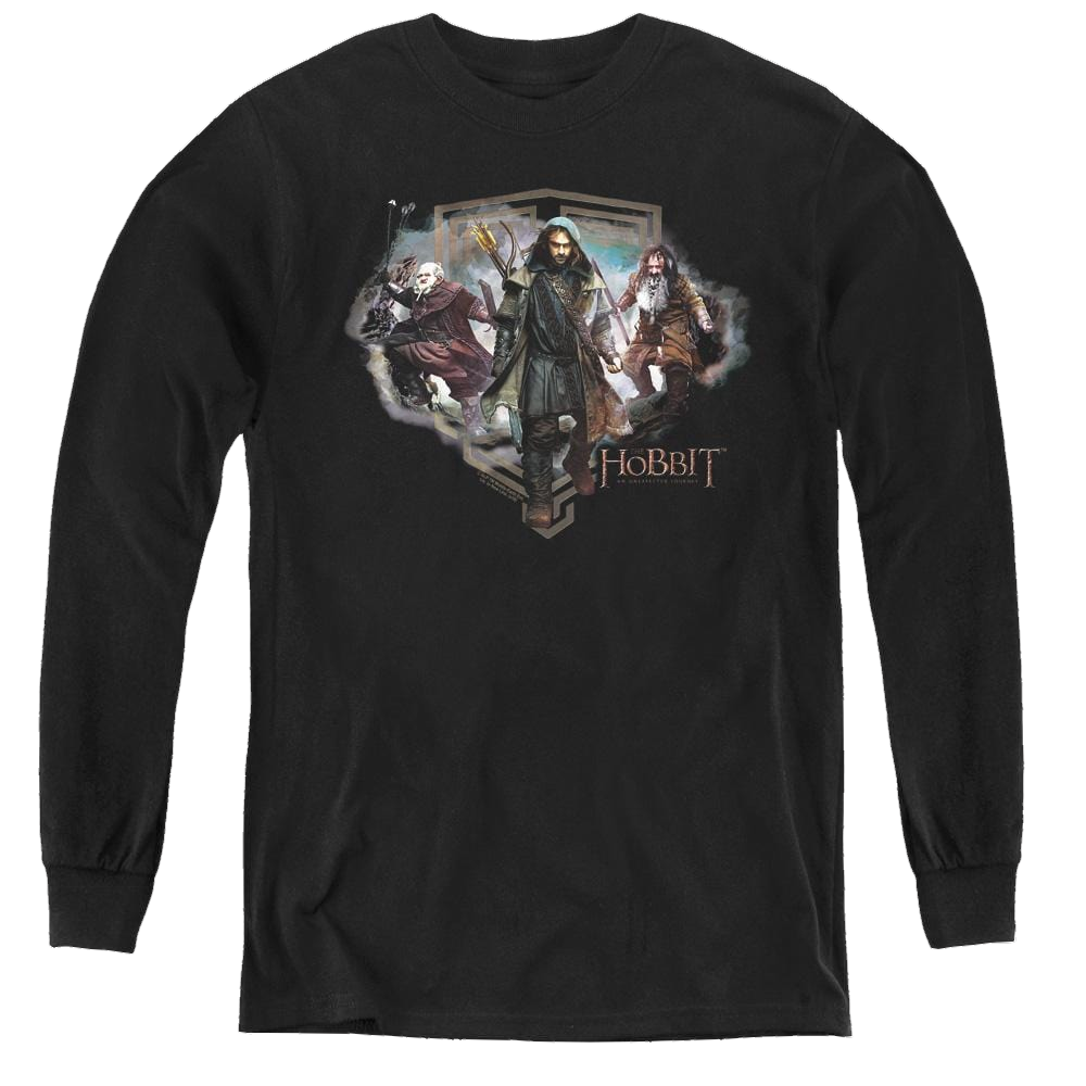 Hobbit Movie Trilogy, The Three Dwarves - Youth Long Sleeve T-Shirt Youth Long Sleeve T-Shirt The Hobbit   