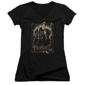 Hobbit Movie Trilogy, The The Three - Juniors V-Neck T-Shirt Juniors V-Neck T-Shirt The Hobbit   
