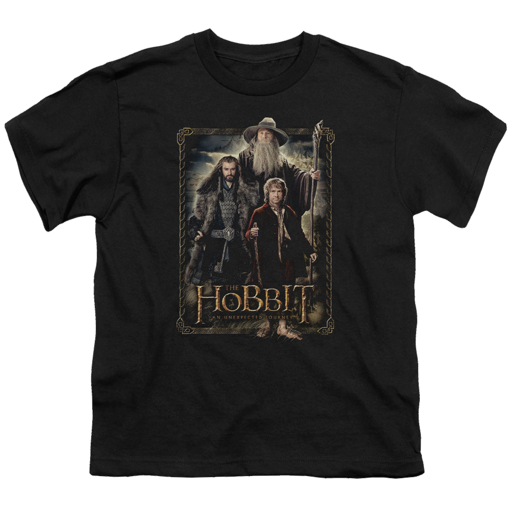 Hobbit Movie Trilogy, The The Three - Youth T-Shirt Youth T-Shirt (Ages 8-12) The Hobbit   