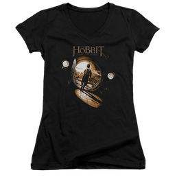 Hobbit Movie Trilogy, The Hobbit Hole - Juniors V-Neck T-Shirt Juniors V-Neck T-Shirt The Hobbit   