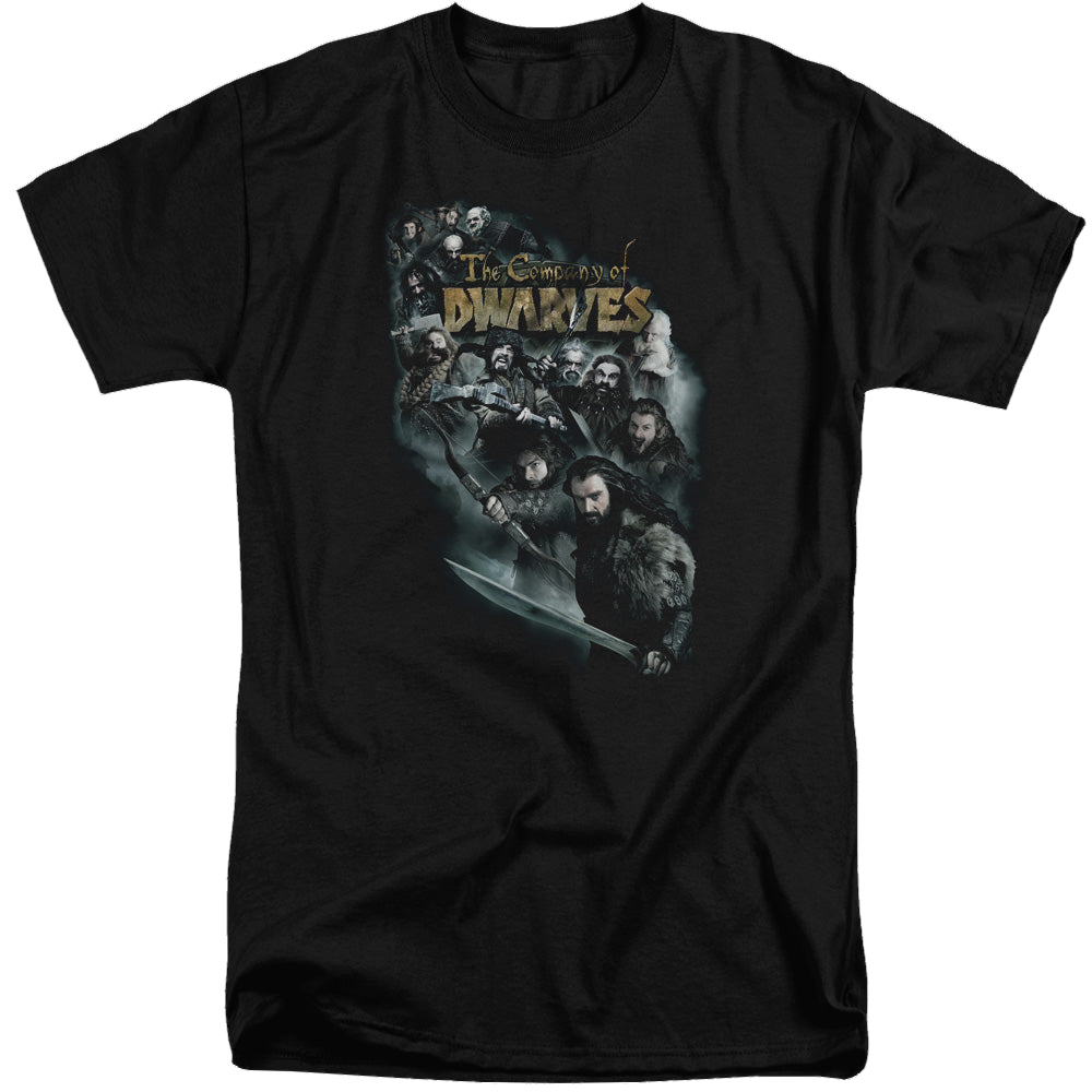 Hobbit Movie Trilogy, The Company Of Dwarves - Men's Tall Fit T-Shirt Men's Tall Fit T-Shirt The Hobbit   