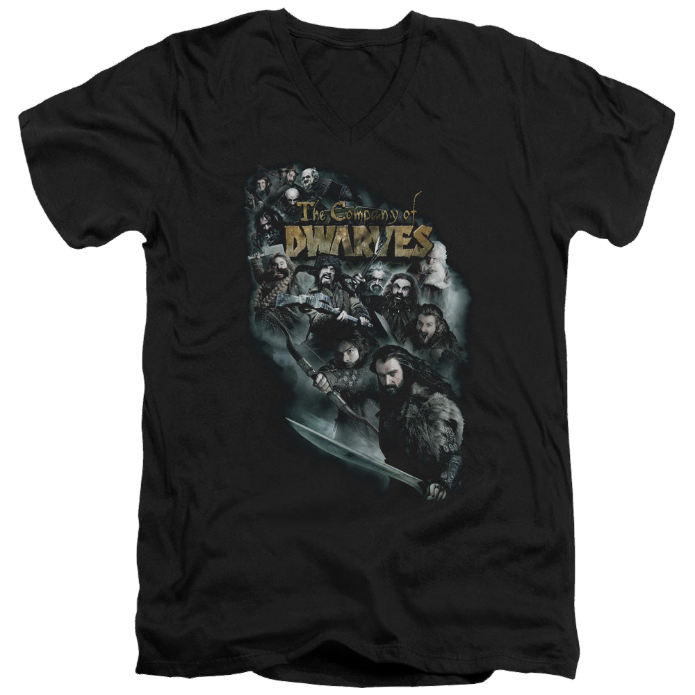 Hobbit Movie Trilogy, The Company Of Dwarves - Men's V-Neck T-Shirt Men's V-Neck T-Shirt The Hobbit   