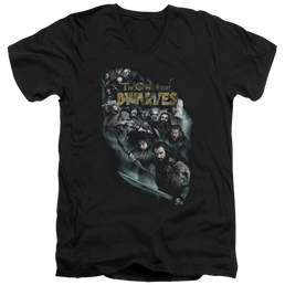 Hobbit Movie Trilogy, The Company Of Dwarves - Men's V-Neck T-Shirt Men's V-Neck T-Shirt The Hobbit   