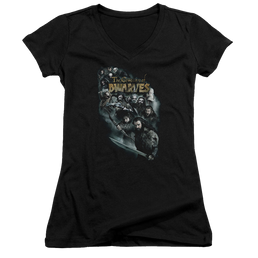 Hobbit Movie Trilogy, The Company Of Dwarves - Juniors V-Neck T-Shirt Juniors V-Neck T-Shirt The Hobbit   