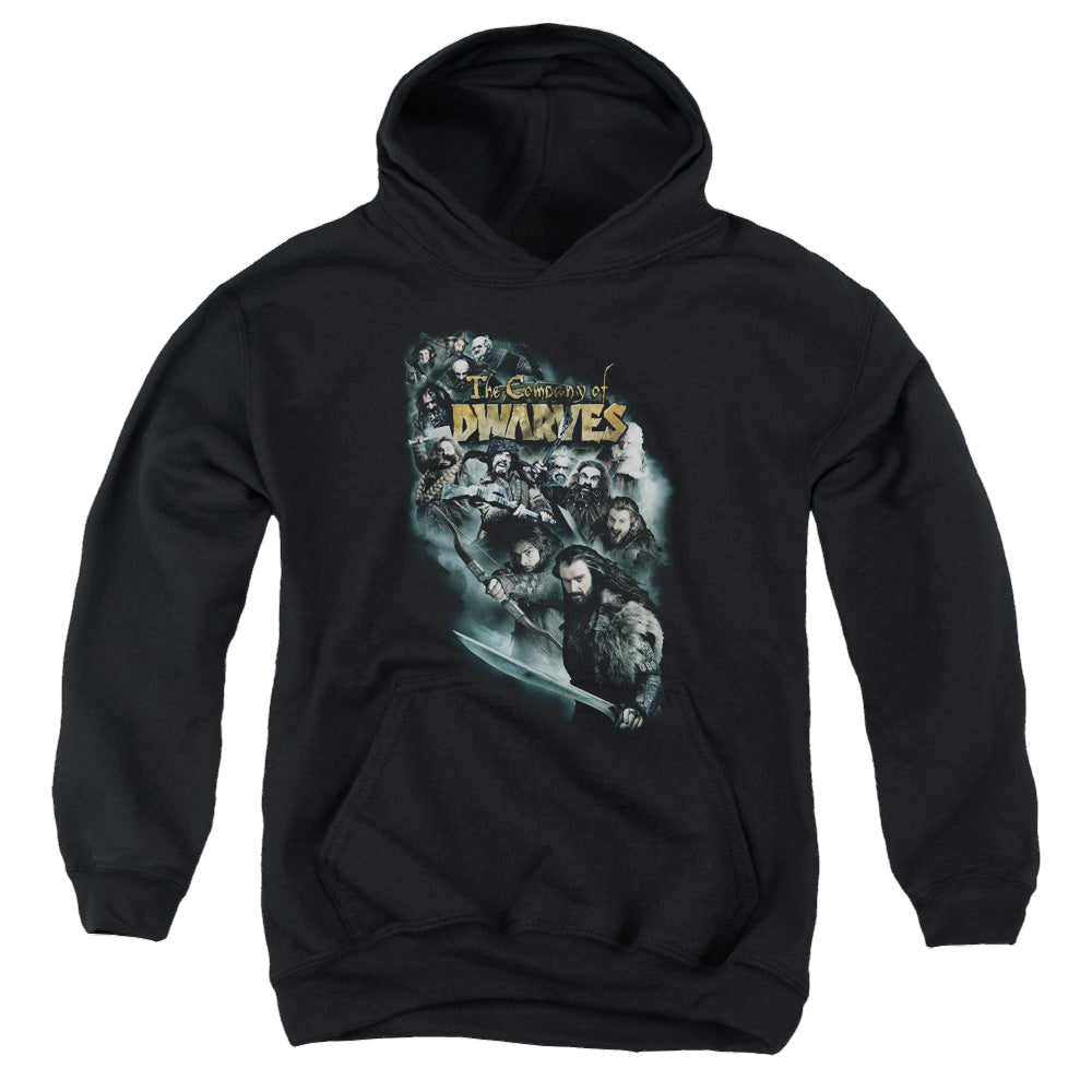 Hobbit Movie Trilogy, The Company Of Dwarves - Youth Hoodie Youth Hoodie (Ages 8-12) The Hobbit   