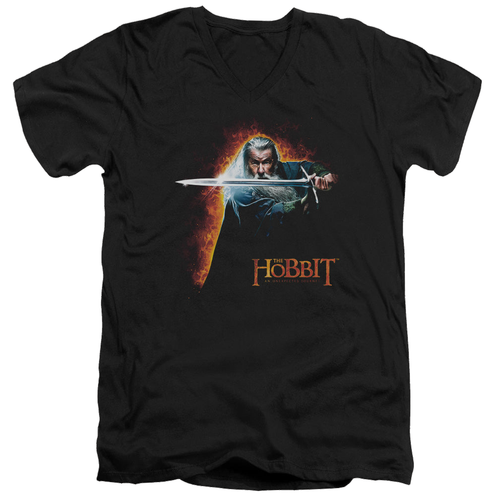 Hobbit Movie Trilogy, The Secret Fire - Men's V-Neck T-Shirt Men's V-Neck T-Shirt The Hobbit   