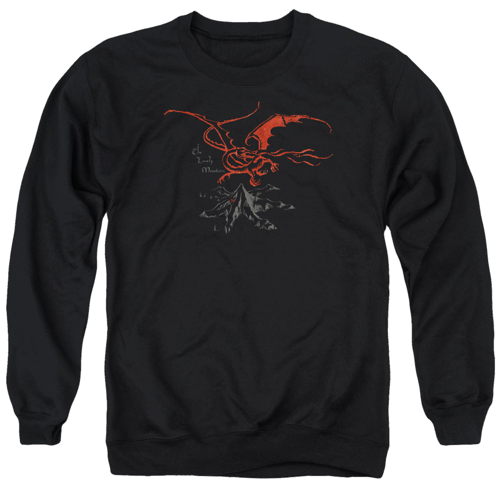 Hobbit Movie Trilogy, The Smaug - Men's Crewneck Sweatshirt Men's Crewneck Sweatshirt The Hobbit   