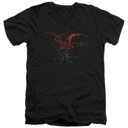 Hobbit Movie Trilogy, The Smaug - Men's V-Neck T-Shirt Men's V-Neck T-Shirt The Hobbit   