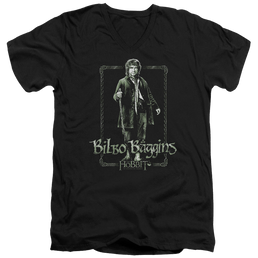 Hobbit Movie Trilogy, The Bilbo Stare - Men's V-Neck T-Shirt Men's V-Neck T-Shirt The Hobbit   