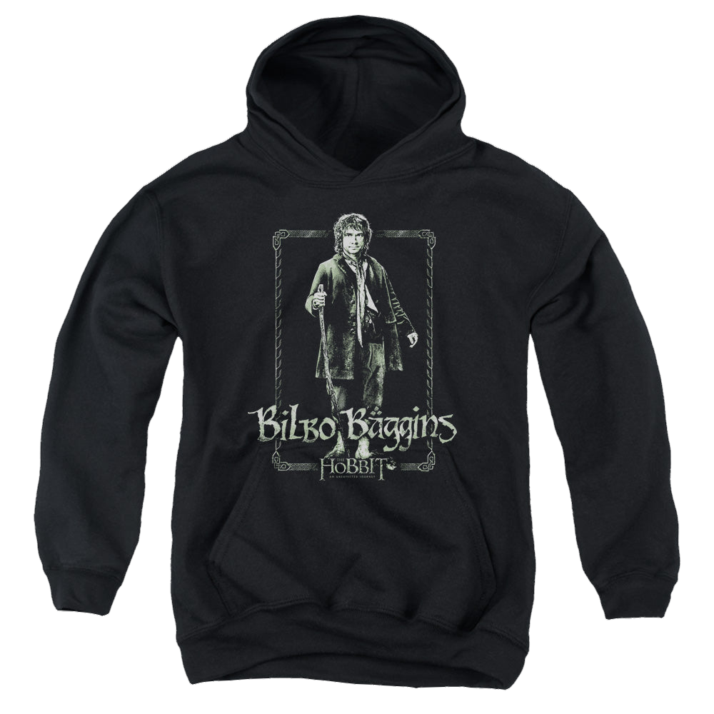 Hobbit Movie Trilogy, The Bilbo Stare - Youth Hoodie Youth Hoodie (Ages 8-12) The Hobbit   