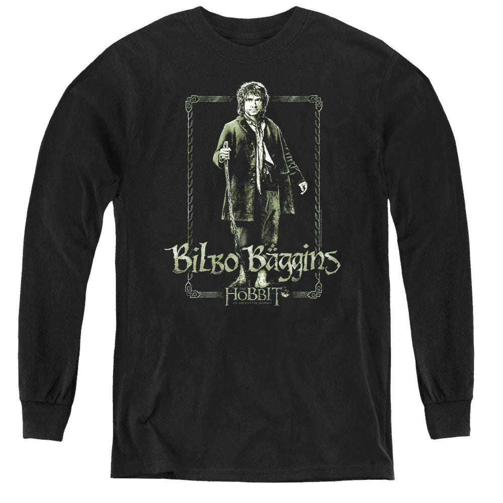 Hobbit Movie Trilogy, The Bilbo Stare - Youth Long Sleeve T-Shirt Youth Long Sleeve T-Shirt The Hobbit   