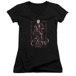 Hobbit Movie Trilogy, The Elrond Stare - Juniors V-Neck T-Shirt Juniors V-Neck T-Shirt The Hobbit   