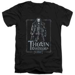 Hobbit Movie Trilogy, The Thorin Stare - Men's V-Neck T-Shirt Men's V-Neck T-Shirt The Hobbit   