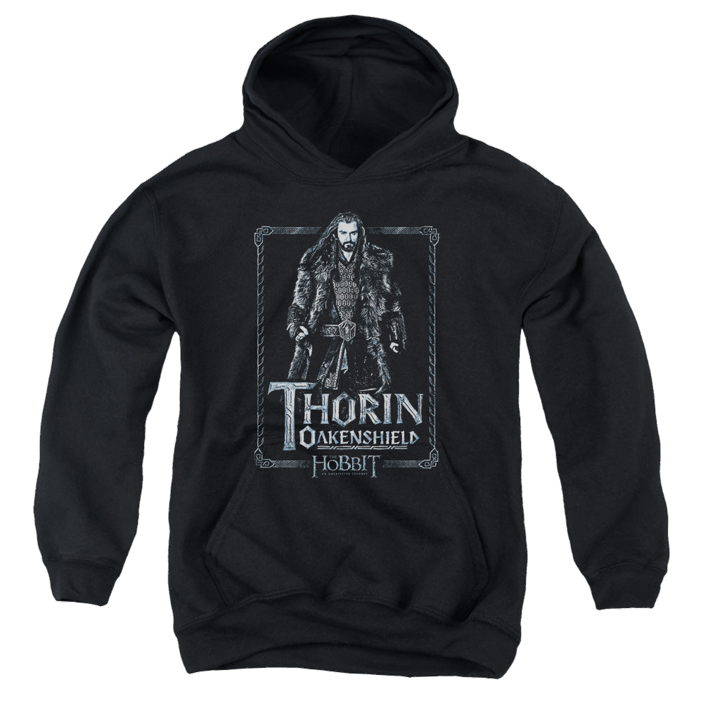 Hobbit Movie Trilogy, The Thorin Stare - Youth Hoodie Youth Hoodie (Ages 8-12) The Hobbit   