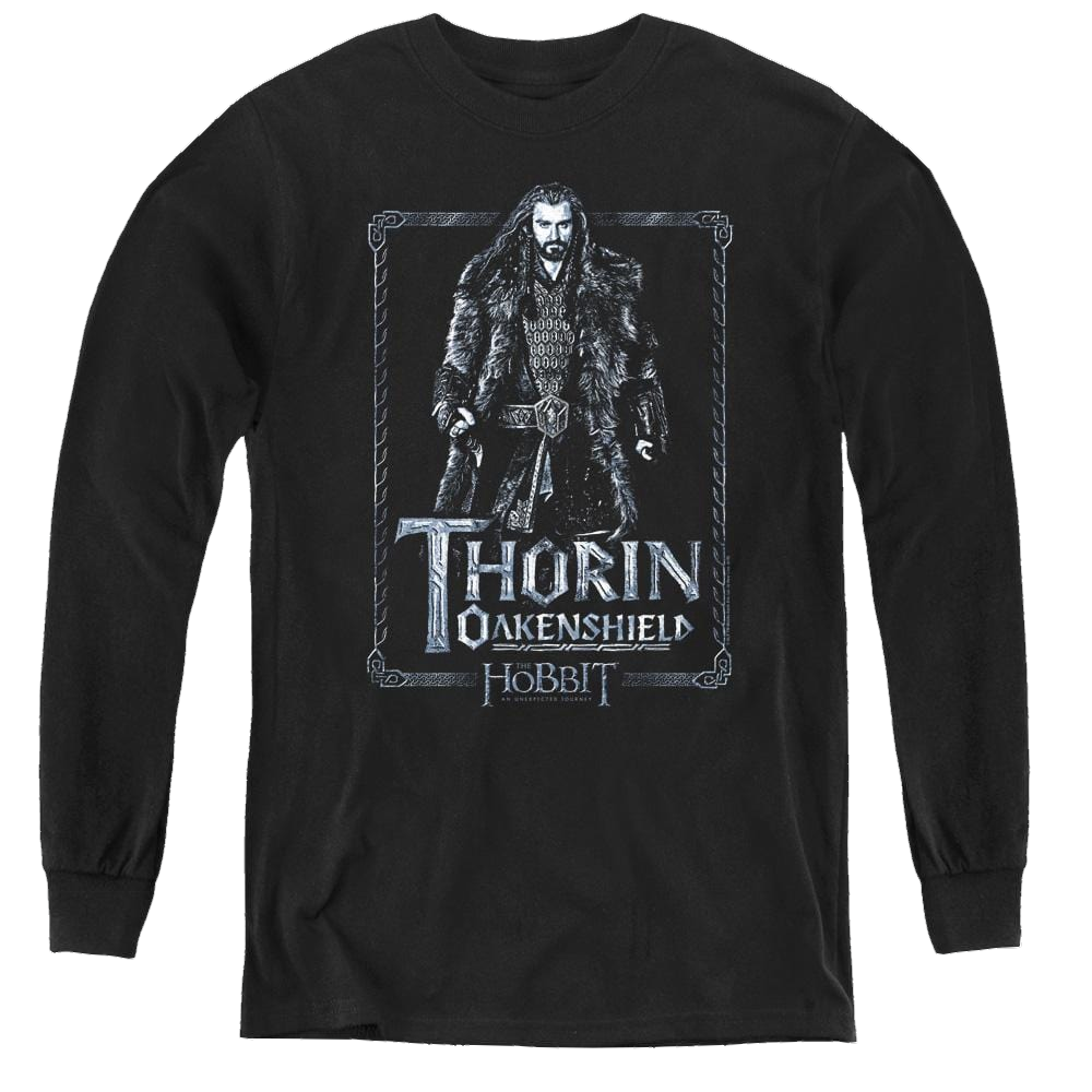 Hobbit Movie Trilogy, The Thorin Stare - Youth Long Sleeve T-Shirt Youth Long Sleeve T-Shirt The Hobbit   