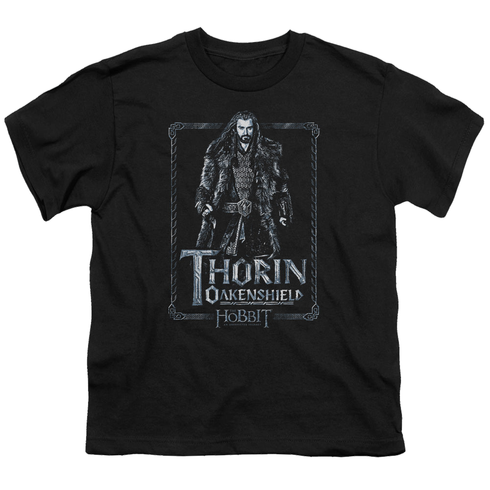 Hobbit Movie Trilogy, The Thorin Stare - Youth T-Shirt Youth T-Shirt (Ages 8-12) The Hobbit   