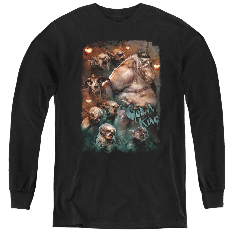 Hobbit Movie Trilogy, The Goblin King - Youth Long Sleeve T-Shirt Youth Long Sleeve T-Shirt The Hobbit   