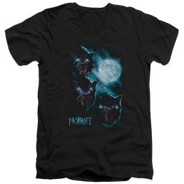 Hobbit Movie Trilogy, The Three Warg Moon - Men's V-Neck T-Shirt Men's V-Neck T-Shirt The Hobbit   