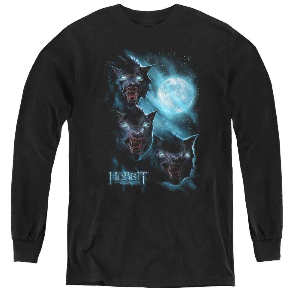 Hobbit Movie Trilogy, The Three Warg Moon - Youth Long Sleeve T-Shirt Youth Long Sleeve T-Shirt The Hobbit   