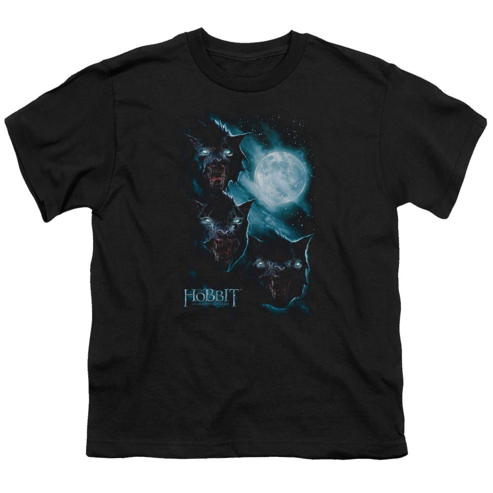 Hobbit Movie Trilogy, The Three Warg Moon - Youth T-Shirt Youth T-Shirt (Ages 8-12) The Hobbit   