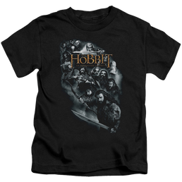 Hobbit Movie Trilogy, The Cast Of Characters - Kid's T-Shirt Kid's T-Shirt (Ages 4-7) The Hobbit   