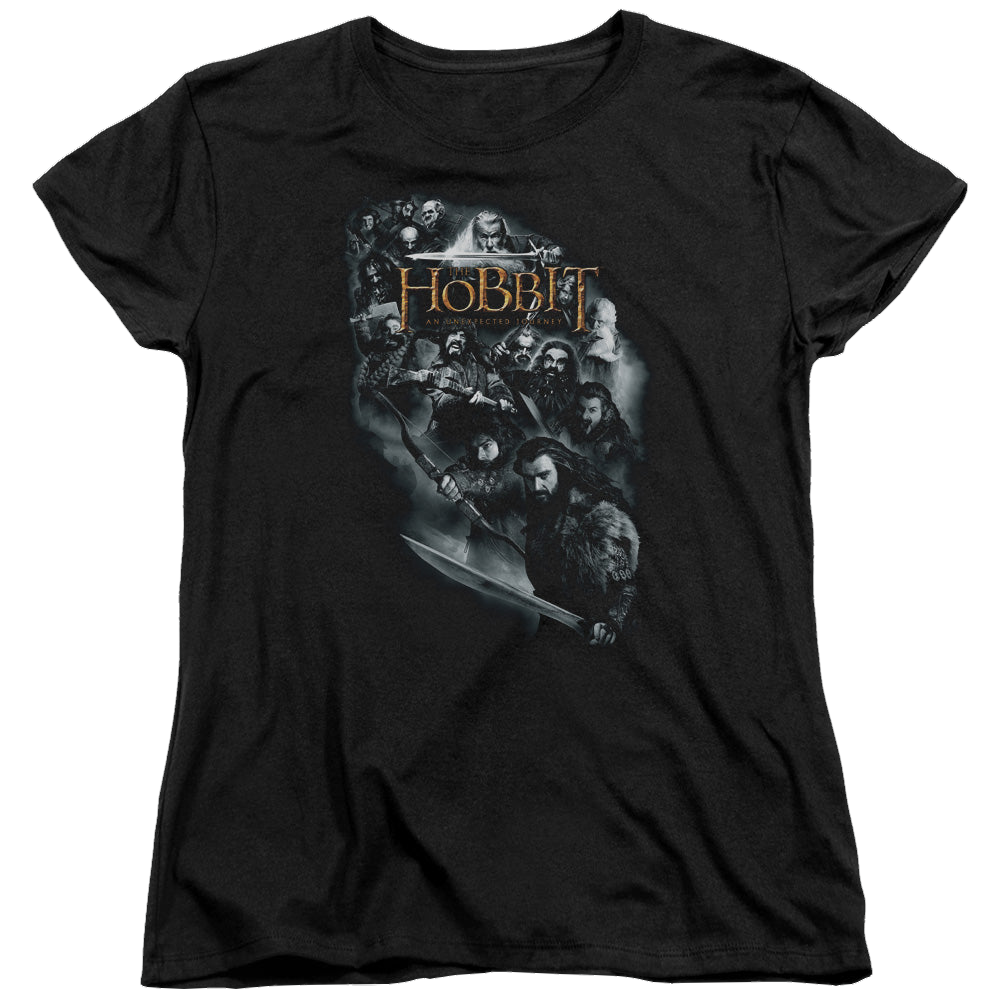 Hobbit Movie Trilogy, The Cast Of Characters - Women's T-Shirt Women's T-Shirt The Hobbit   