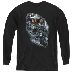 Hobbit Movie Trilogy, The Cast Of Characters - Youth Long Sleeve T-Shirt Youth Long Sleeve T-Shirt The Hobbit   
