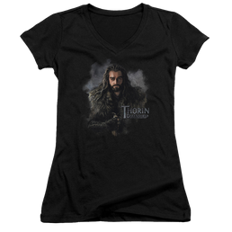Hobbit Movie Trilogy, The Thorin Oakenshield - Juniors V-Neck T-Shirt Juniors V-Neck T-Shirt The Hobbit   