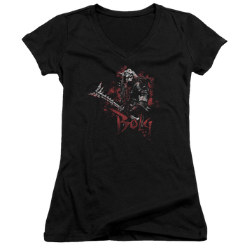 Hobbit Movie Trilogy, The Bolg - Juniors V-Neck T-Shirt Juniors V-Neck T-Shirt The Hobbit   