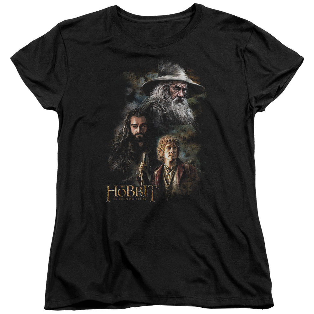 Hobbit Movie Trilogy, The Painting - Women's T-Shirt Women's T-Shirt The Hobbit   