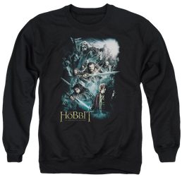 Hobbit Movie Trilogy, The Epic Adventure - Men's Crewneck Sweatshirt Men's Crewneck Sweatshirt The Hobbit   