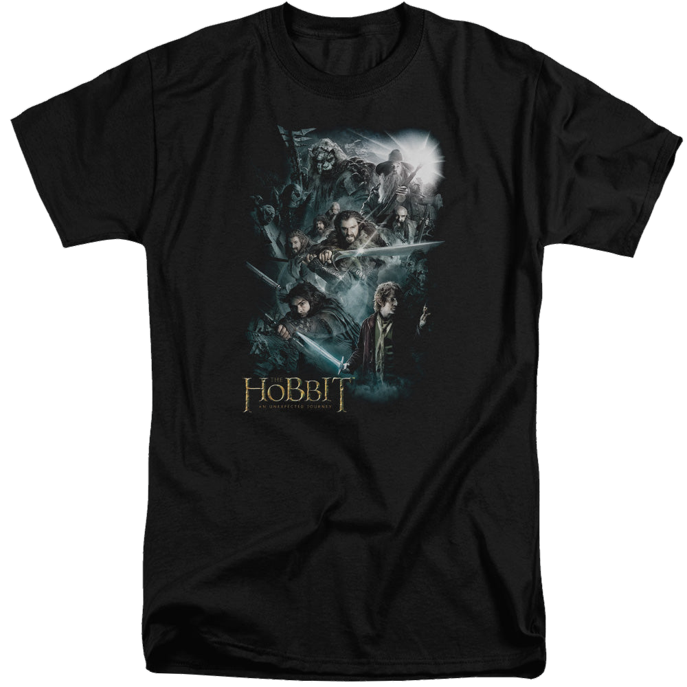 Hobbit Movie Trilogy, The Epic Adventure - Men's Tall Fit T-Shirt Men's Tall Fit T-Shirt The Hobbit   